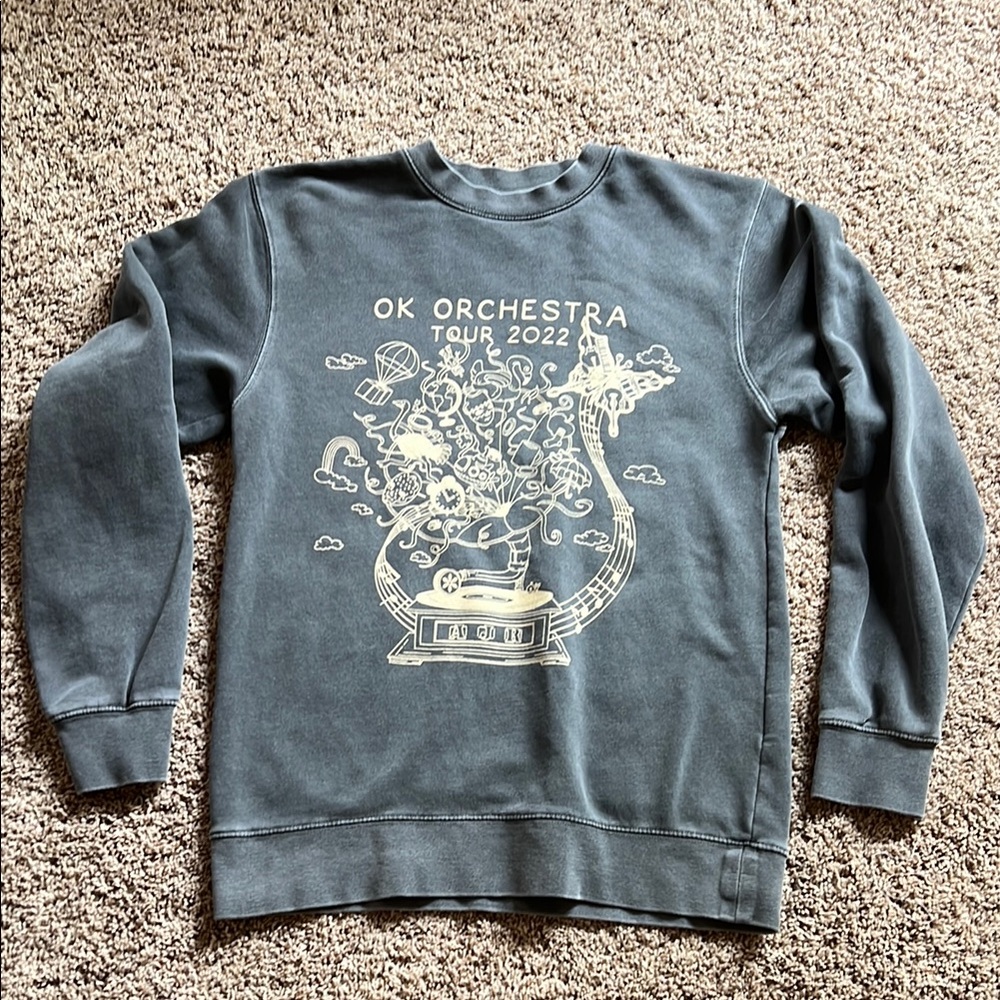 OK Orchestra Tour 2022 AJR Gray Sweatshirt Women's Small
